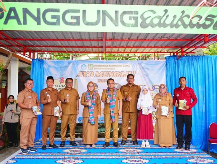 Bupati Gowa, Husniah Talenrang, resmi meluncurkan program "Ayo Mengaji" di SD Negeri 6 Bontokamase, Sungguminasa, Kecamatan Sombaopu, pada Senin (10/3/2025). Foto (Ist)