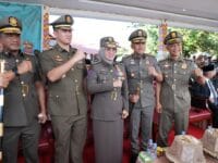 Bupati Gowa, Husniah Talenrang Hadiri Apel Gelar Pasukan Kesiapsiagaan Nasional Satpol PP dan Satlinmas se-Sulsel