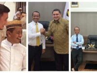 Calon ketua Golkar Sulsel saat bertemu dengan ketua umum Golkar, Bahlil Lahaladia.