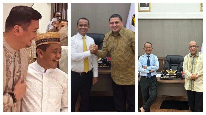 Calon ketua Golkar Sulsel saat bertemu dengan ketua umum Golkar, Bahlil Lahaladia.