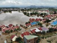 Situasi saat Perumnas Antang dilanda banjir yang terjadi setiap tahun.