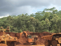 Aktivitas tambang di wilayah penambangan PT Vale di Luwu Timur.