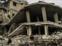 Bangunan rusak akibat perang di israel