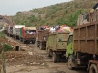 Tumpukan sampah di TPA Antang. Pemerintah Kota Makassar bekerja sama dengan Jepang untuk mengelola sampah menjadi energi.