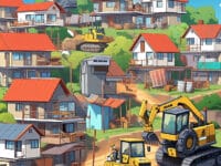 Ilustrasi rumah digusur