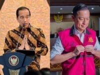 Presiden ke-7 RI, Jokowi (kiri) dan Eks Mendag RI, Tom Lembong (kanan).