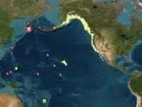 Peta potensi tsunami setelah Rusia dilanda gempa 8,8 M, siang tadi. BMKG meminta masyarakat tetap waspada dan menghindari pesisir laut untuk mengantisipasi potensi tsunami susulan.