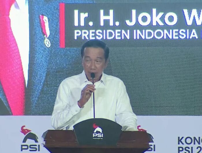 PSI. Jokowi dalam kongres PSI di Solo, Sabtu, 19 Juli 2025.