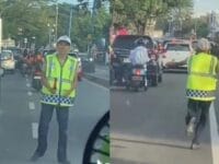 Aksi Justin yang merupakan juru parkir di Maros yang rela lari sejauh lima kilometer untuk membantu ambulans yang terjebak macet.