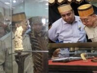 Keris milik presiden Ri, Prabowo Subianto menjadi pusat perhatian di festival Gau Maraja, Maros.