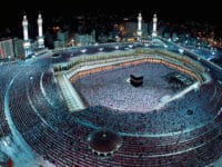 Suasana kota Mekah saat difoto dengan menggunakan drone. Indonesia akan membeli lahan di sekitar Mekah untuk membangun kampung haji indonesia.