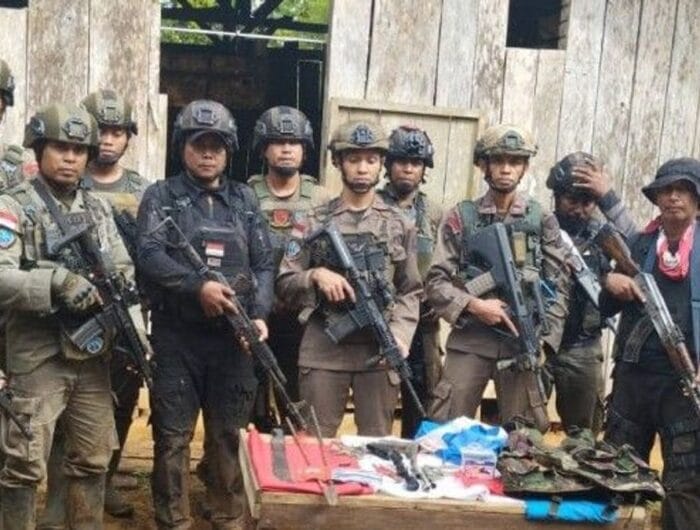 Ilustrasi Operasi satgas damai Cartenz yang mendeteksi ada gerakan KKP.