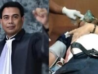 Foto mendiang pengacara di Bone, Rudy S Gani yang tewas tertembak. Hingga kini pelakunya masih berkeliaran.