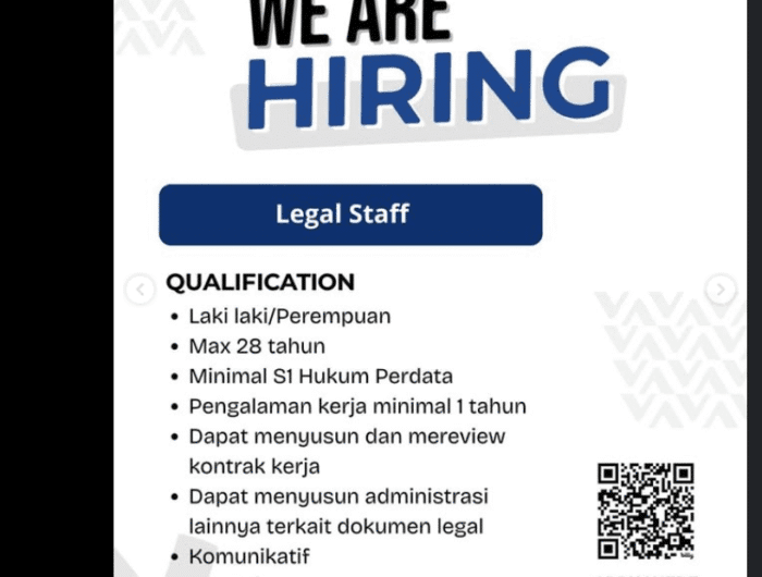 Lowongan kerja PT Tuju Wali-wali
