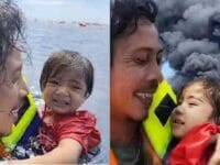 Sosok Abdul Rahman Agu yang menyelamatkan seorang balita saat KM Barcelona V terbakar di perairan laut Sulawesi Utara.