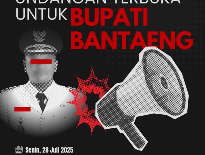 Undangan terbuka untuk Bupati Bantaeng