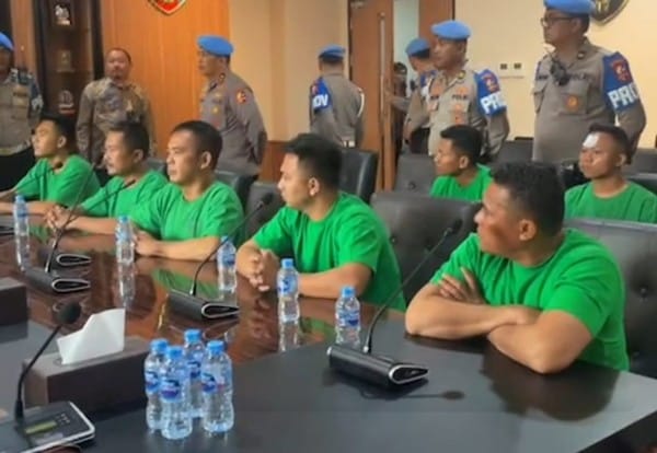 Tujuh anggota Brimob yang terlibat dalam kasus tewasnya affan Kurniawan yang dilindas Rantis Brimob.
