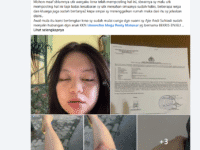 Rekaman layar bukti visum dan luka-luka yang diperlihatkan Dini Angraeni yang dianiaya Kepala Desa di Bantaeng.