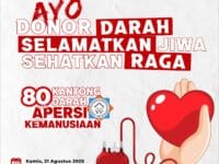 Aksi Donor darah APERSI Sulsel.