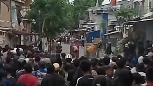 Perang kelompok pecah di Kcamatan Tallo, Kota Makassar.