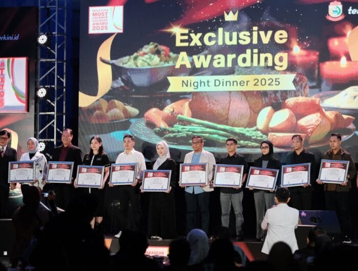 Awarding Night Makassar Most Favourite Culinary (MFC) 2025 sukses digelar dalam acara Exclusive Awarding Night Dinner di Four Points by Sheraton Makassar, 17 September 2025 malam.