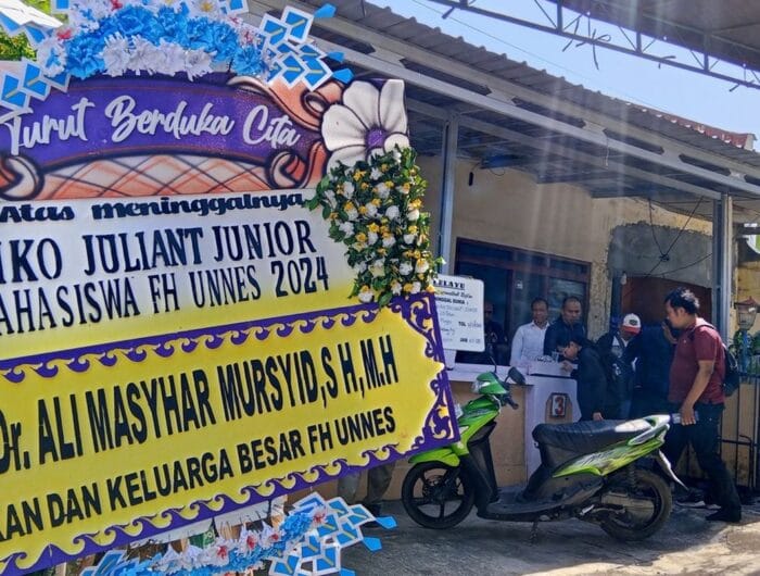 situasi kediaman Iko Juliant Junior Mahasiswa FH Unnes.