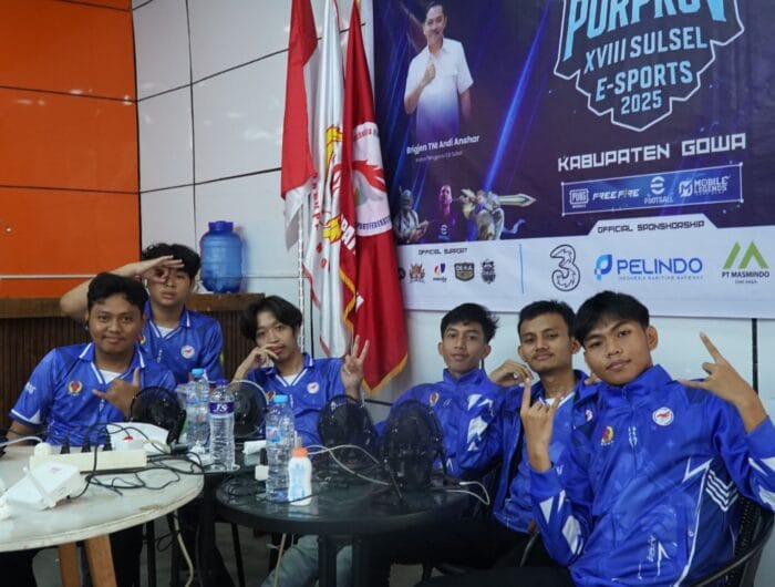 MENANG. Tim E-Sports Gowa kategori Mobile Legends lolos tahap pertama pada penyisihan grup C Pra Porprov Sulsel.