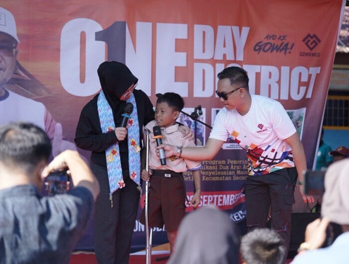 Program One Day One District Bupati Gowa, Sitti Husniah Talenrang di Kecamatan Bontonompo, Sabtu, 20 September 2025.