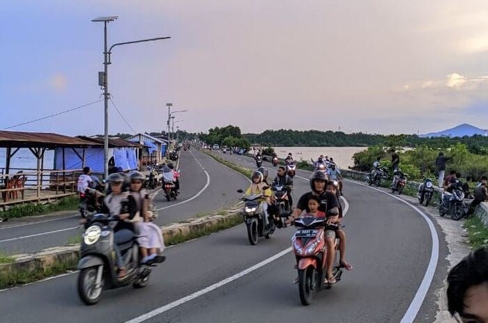 JALAN LINGKAR. Aparat kepolisian resort Palopo kini menyelidiki dugaan kavling laut di kawasan jalan Lingkar Kota Palopo.