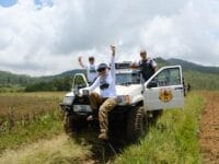 Bupati Gowa, Sitti Husniah Talenrang saat mengikuti Three Days Off-Road Adventure Troff Hasanuddin di Malino, Sabtu, 25 Oktober 2025.