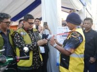 PARKIR. Wali Kota Makassar, Munafri Arifuddin saat melaunching parkir digital, beberapa waktu lalu.