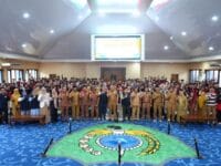 KKN. Mahasiswa KKN Unhas saat diterima Pemerintah Kabupaten Maros.