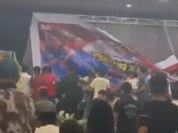 RICUH. Musda KNPI Sulsel berakhir ricuh, Senin, 8 Desember 2025, malam.