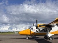 SURVEI. Pesawat Badan Geologi yang akan digunakan untuk melakukan survei udara potensi Migas di Kabupaten Enrekang.