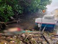 BIKIN GEGER. Mayat tanpa identitas ditemukan tersangkut di mangrove Pangkep.