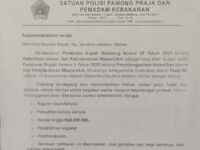 Surat edaran Satpol PP Bantaeng