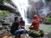 POTENSI. Air Terjun Barassang di Desa Bissoloro, Kecamatan Bungaya