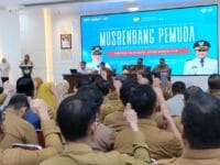 PEMBANGUNAN. Pelaksanaan Musyawarah Perencanaan Pembangunan (Musrenbang) Pemuda Kabupaten Gowa Tahun 2027 di Baruga Tinggimae, Rumah Jabatan Bupati Gowa, Selasa (24/2).