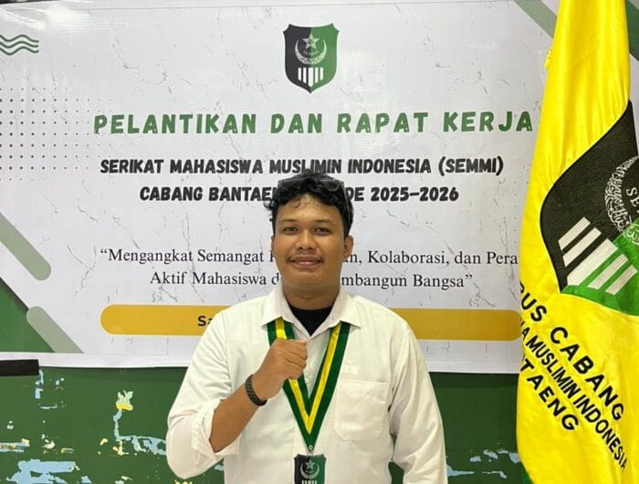 Ketua Umum Pengurus Cabang Serikat Mahasiswa Muslimin Indonesia (PC SEMMI) Kabupaten Bantaeng, Tiwa Jalapala
