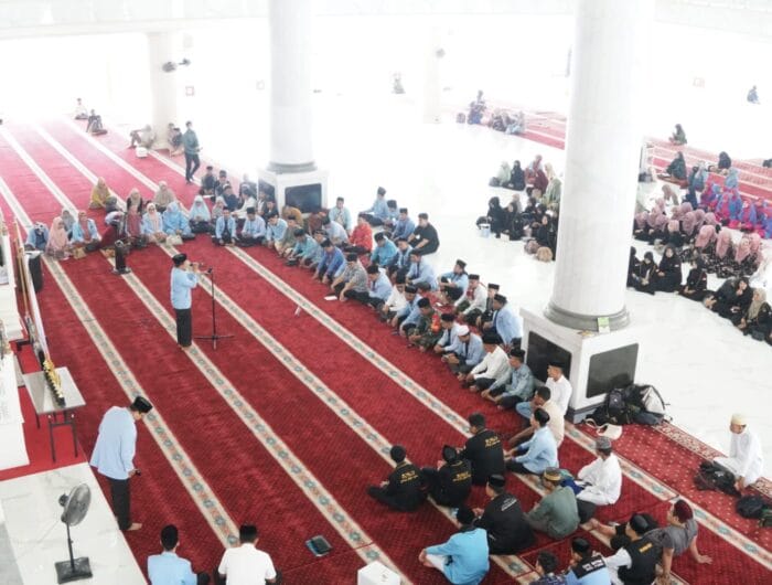 FESTIVAL. Wakil Bupati Gowa, Darmawangsyah Muin Festival Ramadan DPD BKPRMI Kabupaten Gowa di Masjid Agung Syech Yusuf, Sabtu (13/3).