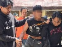 DIAMANKAN. Polisi mengamankan satu orang pelaku begal di Pangkep.