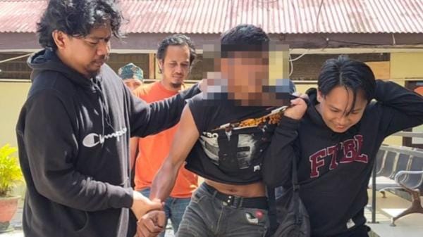 DIAMANKAN. Polisi mengamankan satu orang pelaku begal di Pangkep.