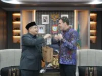 KERJA SAMA. Wali Kota Makassar, Munafri Arifuddin saat bertemu dengan Dubes Finlandia untuk Indonesia di Balai Kota Makassar, Rabu, 15 April 2026.