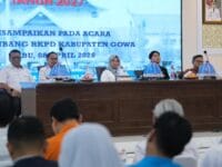 FOKUS. Bupati Gowa, Sitti Husniah Talenrang saat menghadiri Musrenbang RKPD 2027.