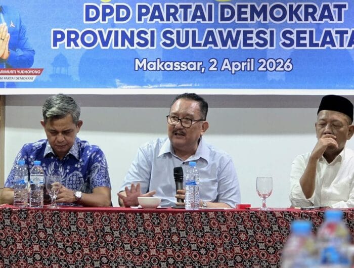 MESIN PARTAI. Partai Demokrat Sulsel menggelar konsolidasi membahas Musda Partai Demokrat.