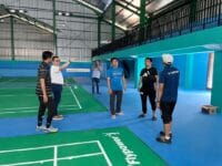 TUAN RUMAH. Salah satu venue untuk Cabor Bulu tangkis di Wajo.