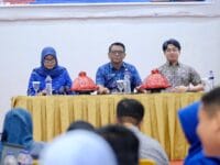 RAMAH ANAK. Sekretaris Daerah Gowa, Andy Azis Peter yang juga selaku Ketua Gugus Tugas Kabupaten Layak Anak (KLA) Kabupeten Gowa saat membuka Rapat Koordinasi Gugus Tugas KLA Tahun 2026 di Hotel Continent Centrepoint Makassar, Jumat (10/4).